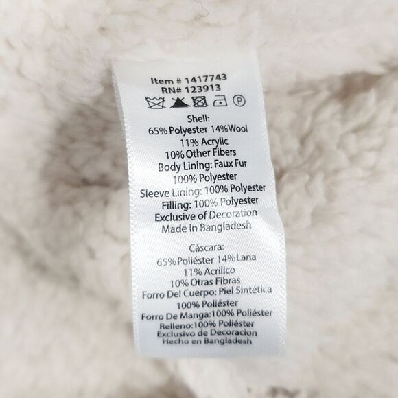 Jachs Aztec Patterned Wool Blend Heavyweight Shirt Jacket Sherpa Lined Men's XL - Picture 11 of 15